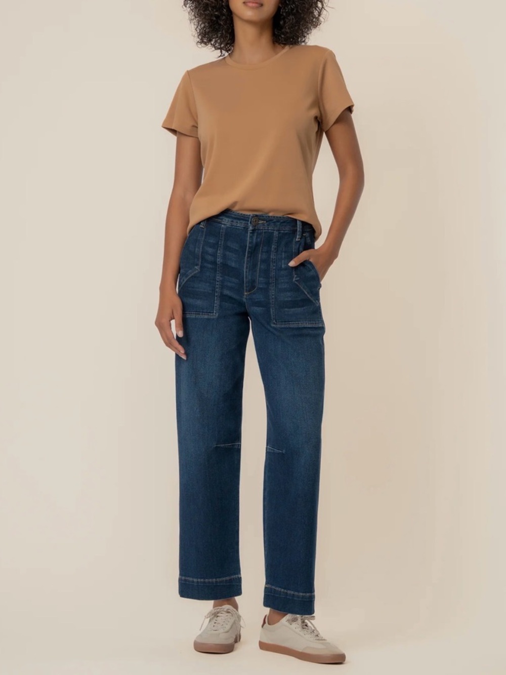 Kut From The Kloth Ashton Wide Leg Barrel in Dark Wash